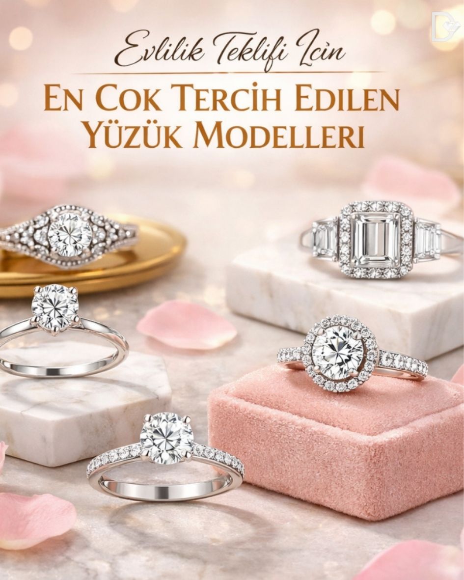 Evlilik Teklifi İçin En Çok Tercih Edilen Yüzük Modelleri