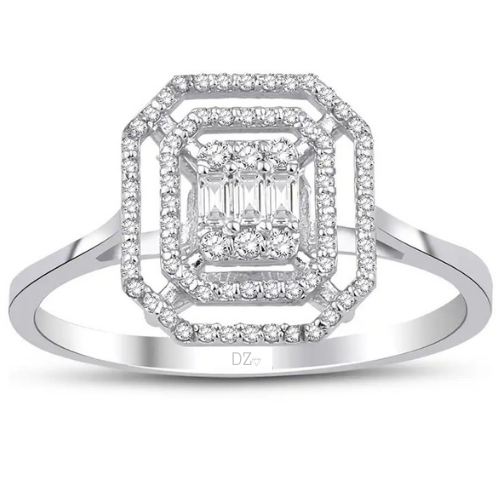 0.20 ct. Pırlanta Baget Yüzük