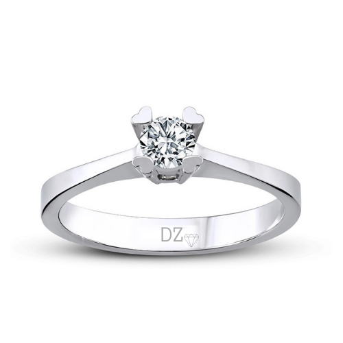 0.30 Karat F Renk Pırlanta Tektaş Yüzük