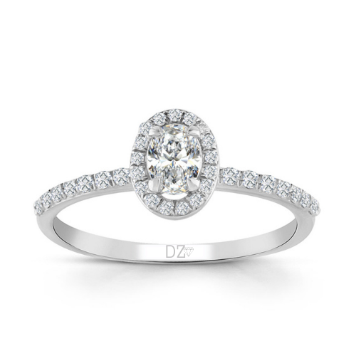 0.55 Karat Oval Pırlanta Tektaş Yüzük