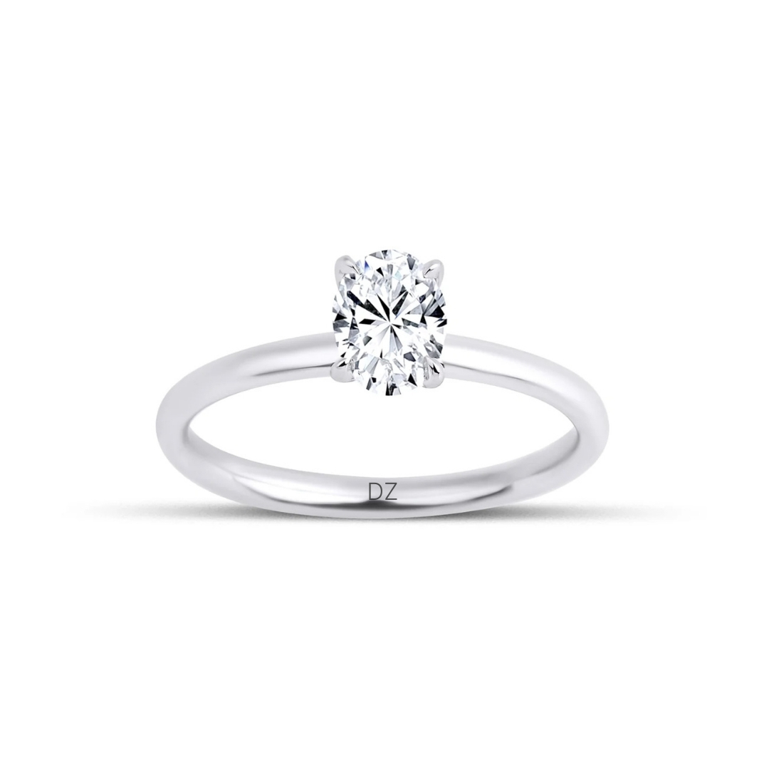 0.40 Karat Oval Tektaş Pırlanta