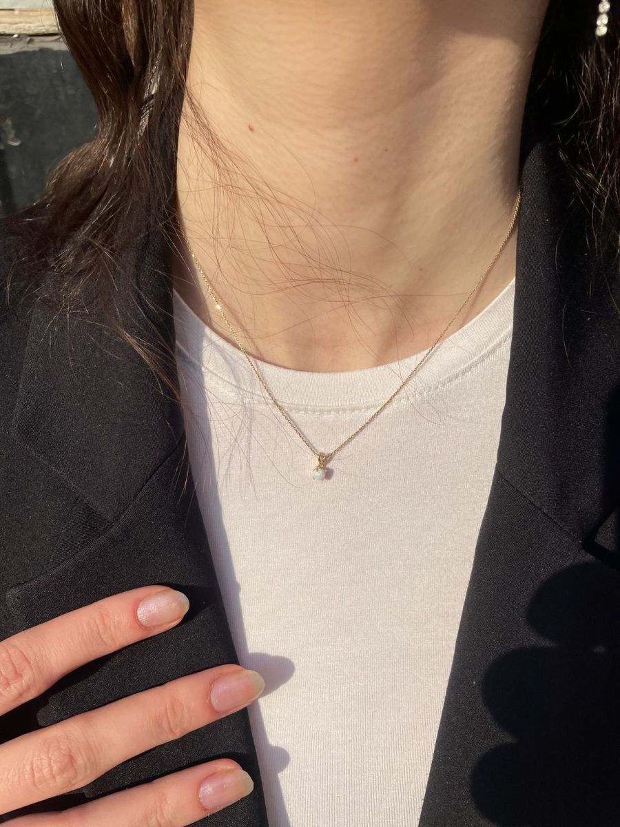 Opal Minimal Kolye