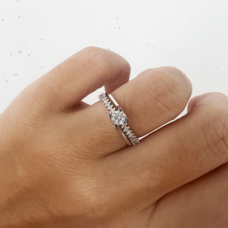 0.50 Karat Pırlanta Tektaş Yüzük