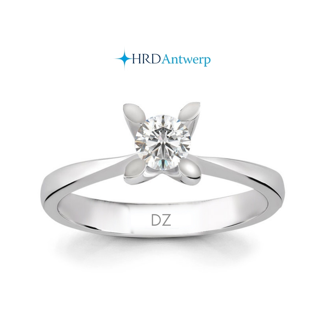 0.30 CT F Color Pırlanta Tektaş Yüzük