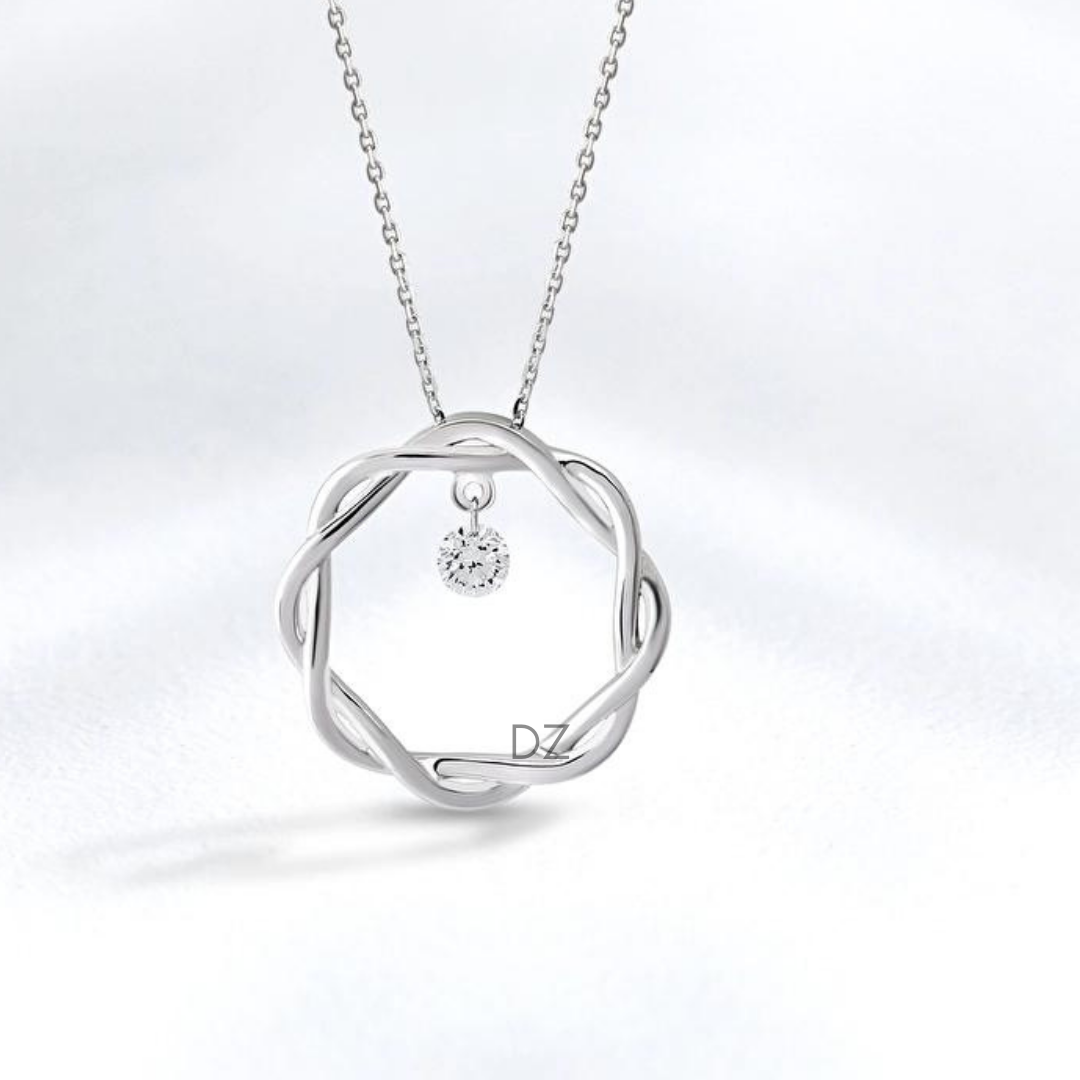 0,10 Karat Pırlanta Kolye