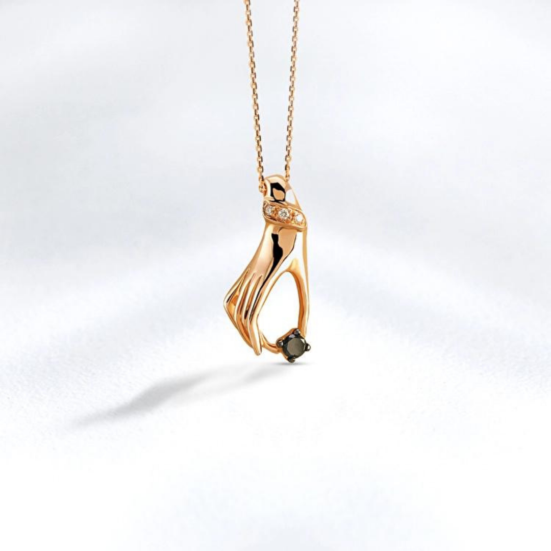 0,09 Karat Pırlanta Kolye