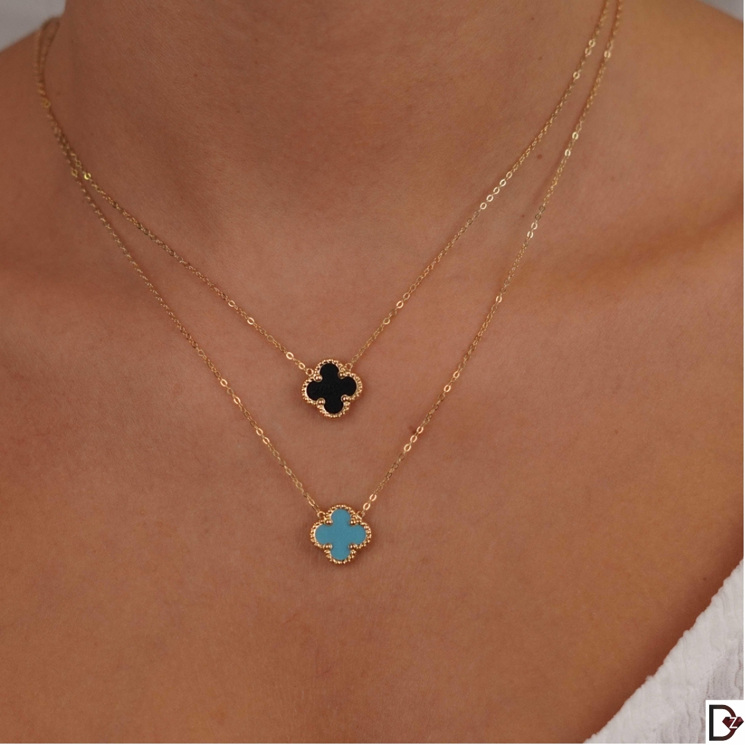 Van Cleef Yonca Kolye-Siyah