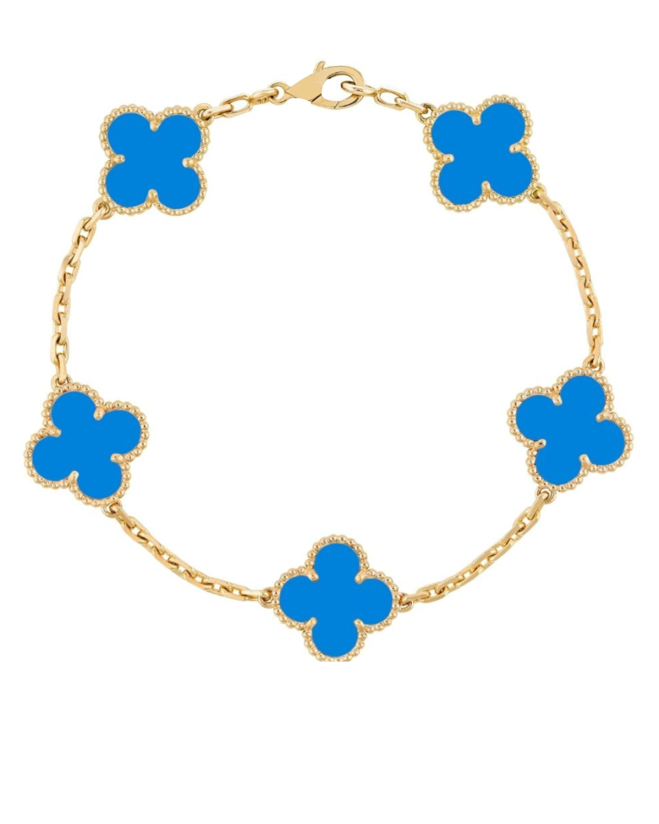 Van Cleef Yonca Bileklik-Mavi