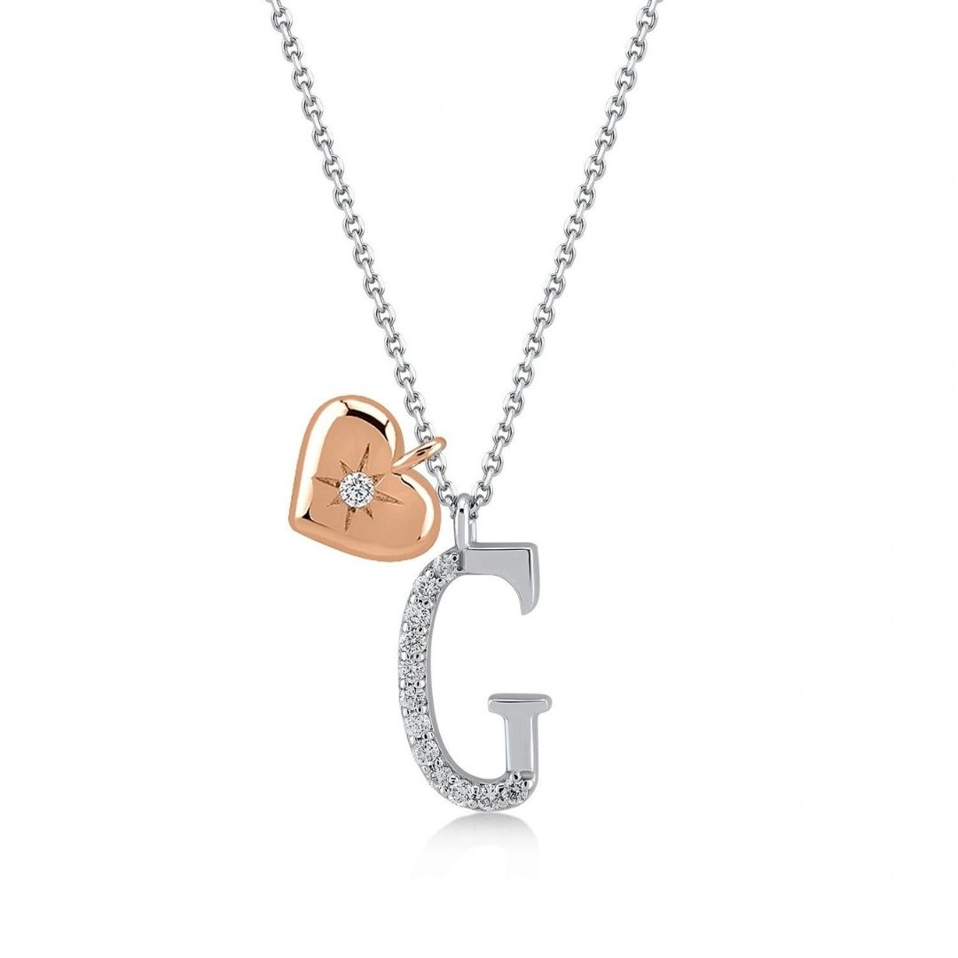 G Harfi Pırlanta Kolye