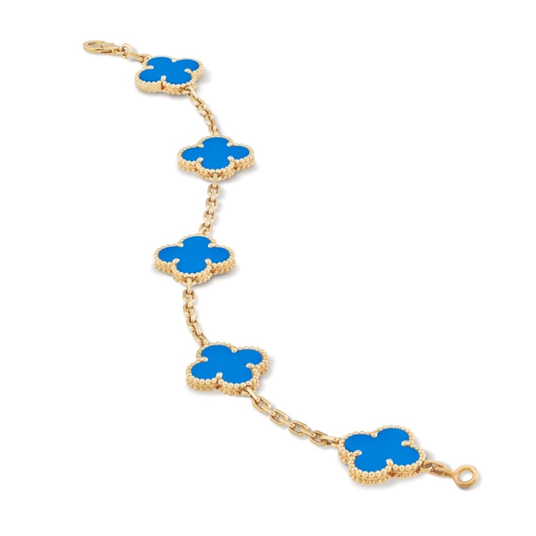 Van Cleef Yonca Bileklik-Mavi