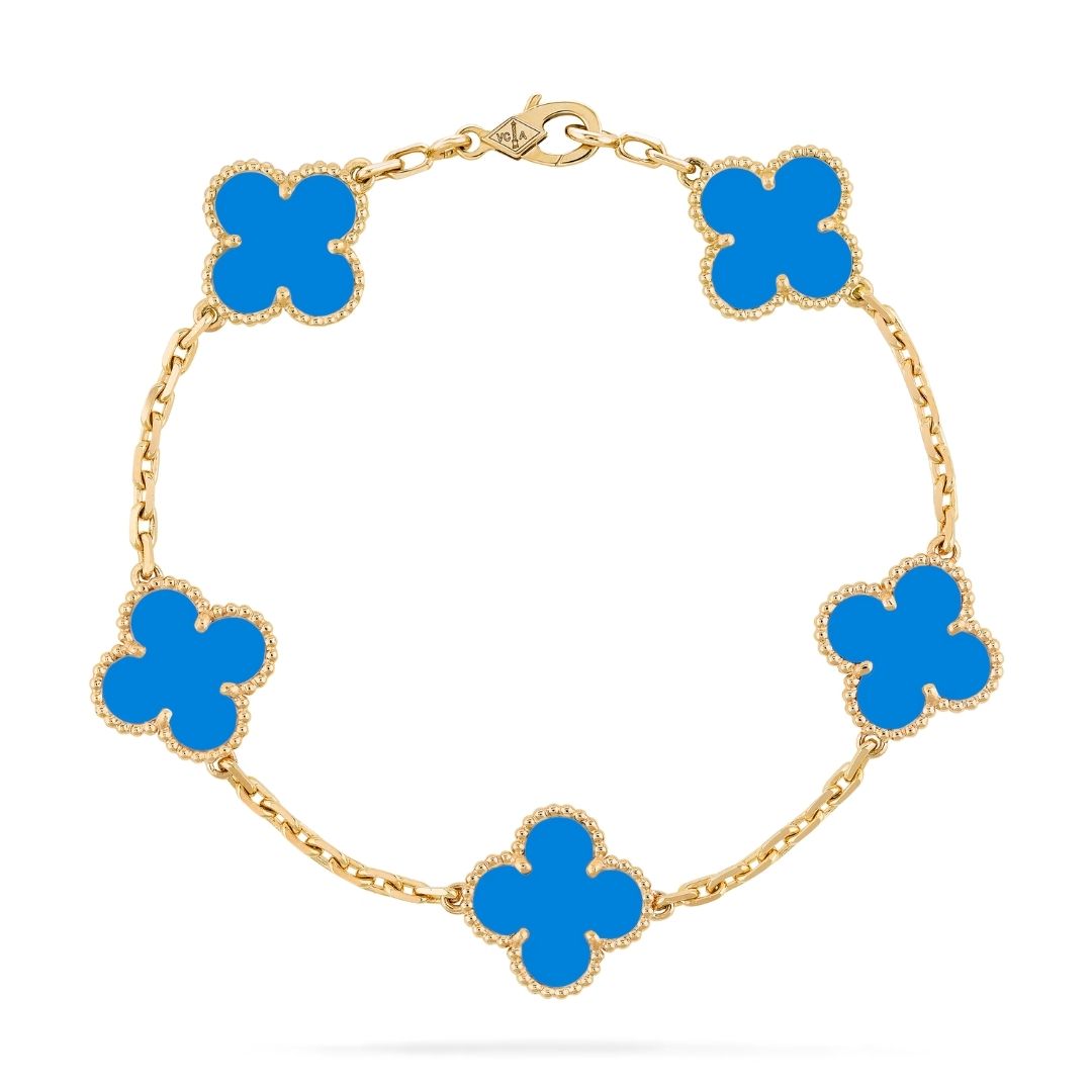 Van Cleef Yonca Bileklik-Mavi