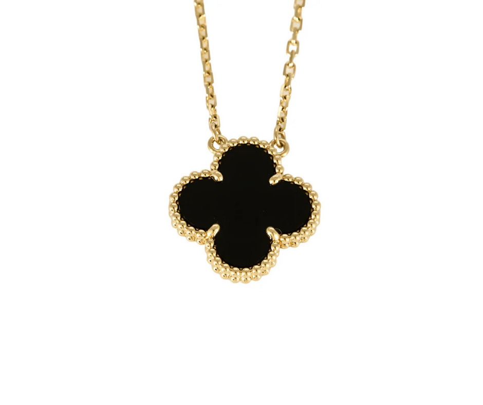 Van Cleef Yonca Kolye-Siyah